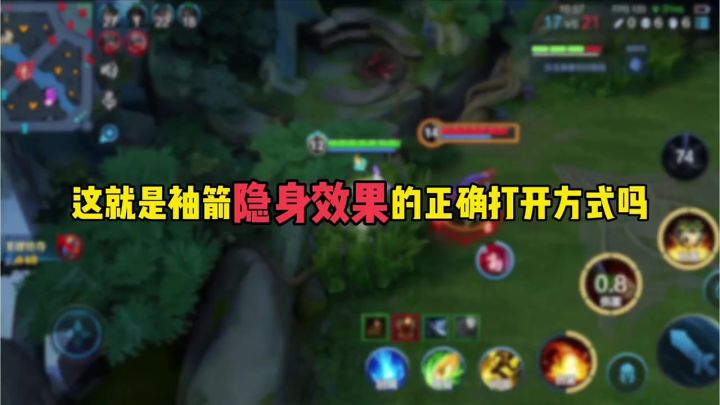 这就是袖箭隐身效果的正确打开方式吗截图