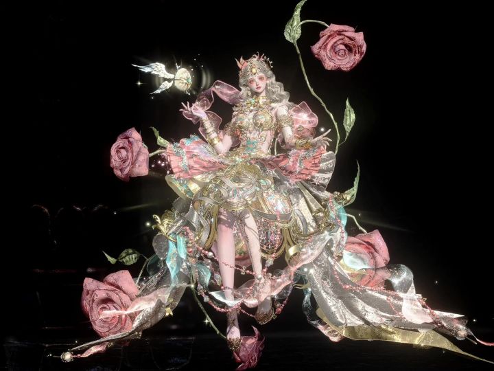 鎏金粉调的花之神女截图