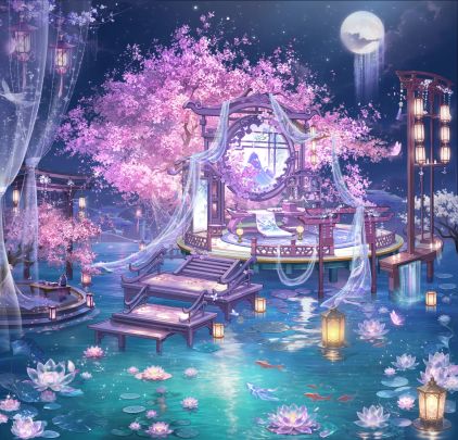 【家装上新】水榭月澜丨烟浮水榭,入梦月下仙庭截图