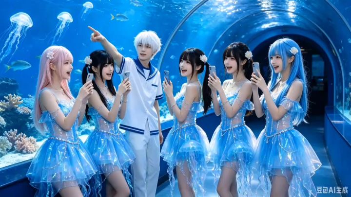 好看的少年和少女们一起合影豆包AI图片合集第1季第5期截图