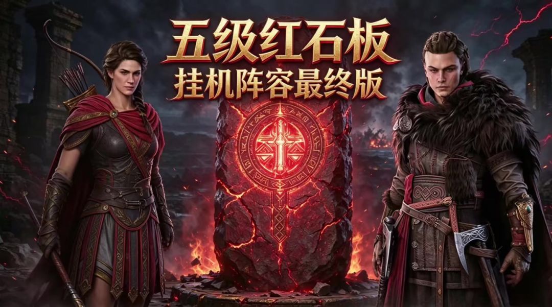 五级红石板挂机阵容最终版 非常好用的石板挂机阵容截图