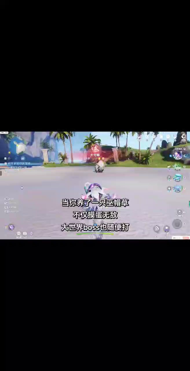 巫帽草不仅摸蛋强,打boss也不弱截图