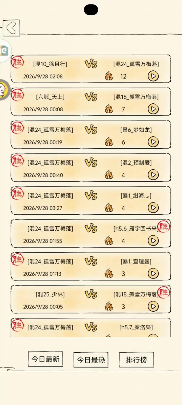 这是挂哥的首次战败。截图