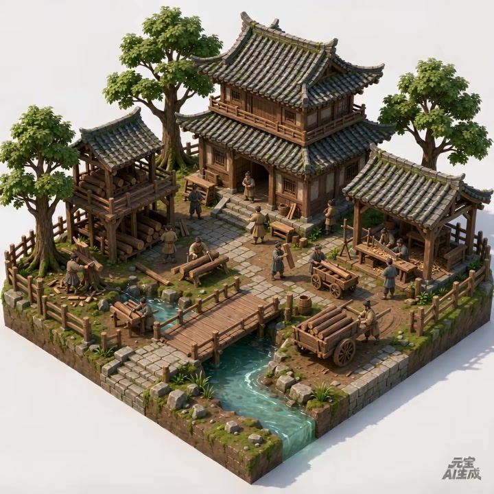 伐木场截图