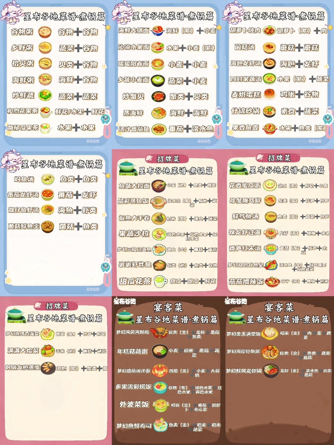🍲🍳🥗星布谷地菜谱（煮锅篇）截图