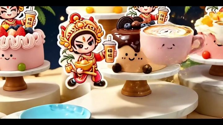 拒绝无聊走路!🍰英歌舞财神带你玩“甜品挂钩”极限跑酷金币狂飙截图