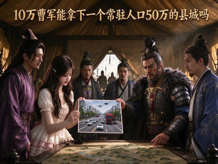10万曹军能拿下一个常驻人口50万的县城吗截图