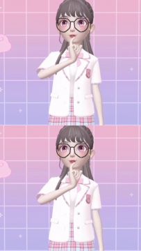 换掉眼镜就是美女啊