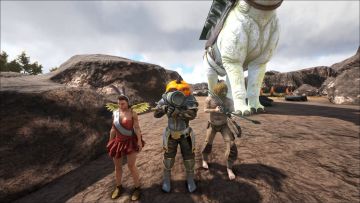 方舟生存进化：憨憨部落 34 火箭炮大战石头人