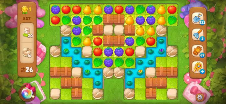 【梦幻花园】黄金杯第857关截图