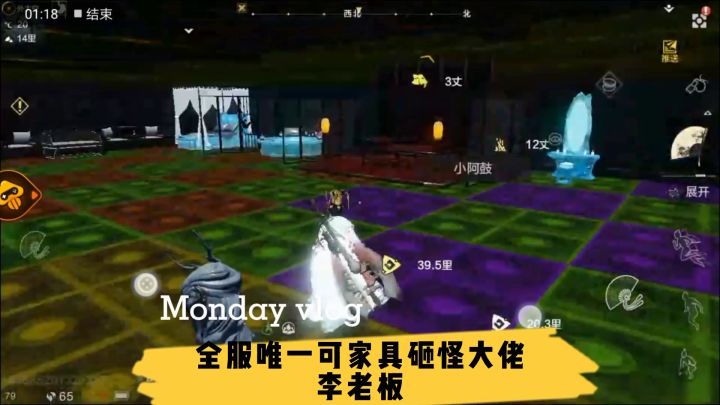 带你们看,全服唯一可用家具砸怪的大佬截图