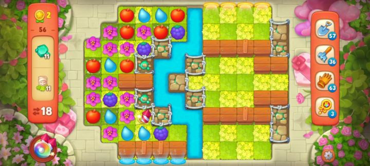 22.梦幻花园黄金杯第56关截图