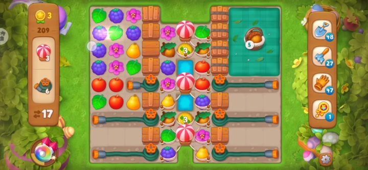 【梦幻花园】黄金杯 209关截图