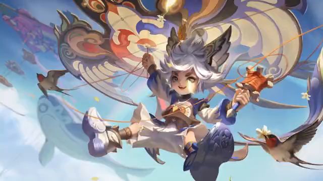 荣耀中国节皮肤【李元芳-飞鸢探春】爆料视频来啦！截图