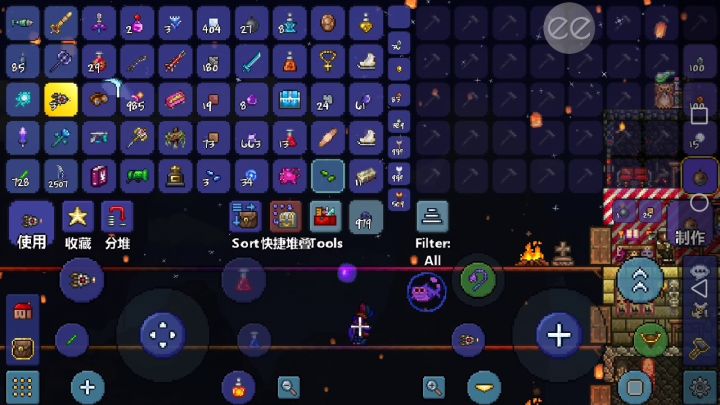 我终于把机械蠕虫打过了,就是NPC可能……截图
