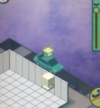 墙外卡楼梯做支点的单点浮空