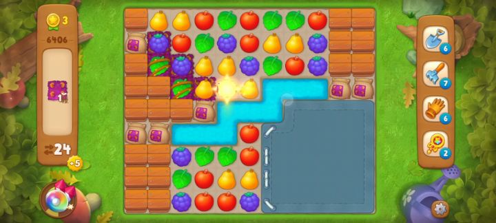 梦幻花园6406关截图