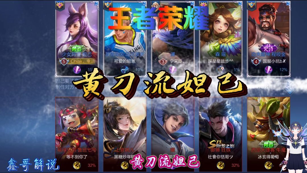 王者荣耀，妲己黄刀流打法，一套技能耀没了截图