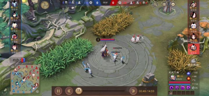 四倍速对局，我想知道这个茨木哪里来的自信截图