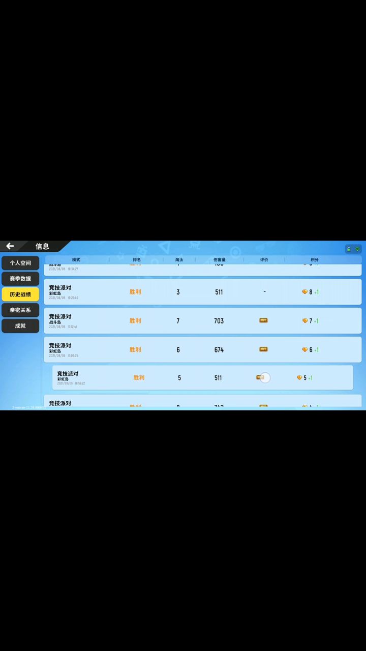 牛逼克拉斯的战绩截图