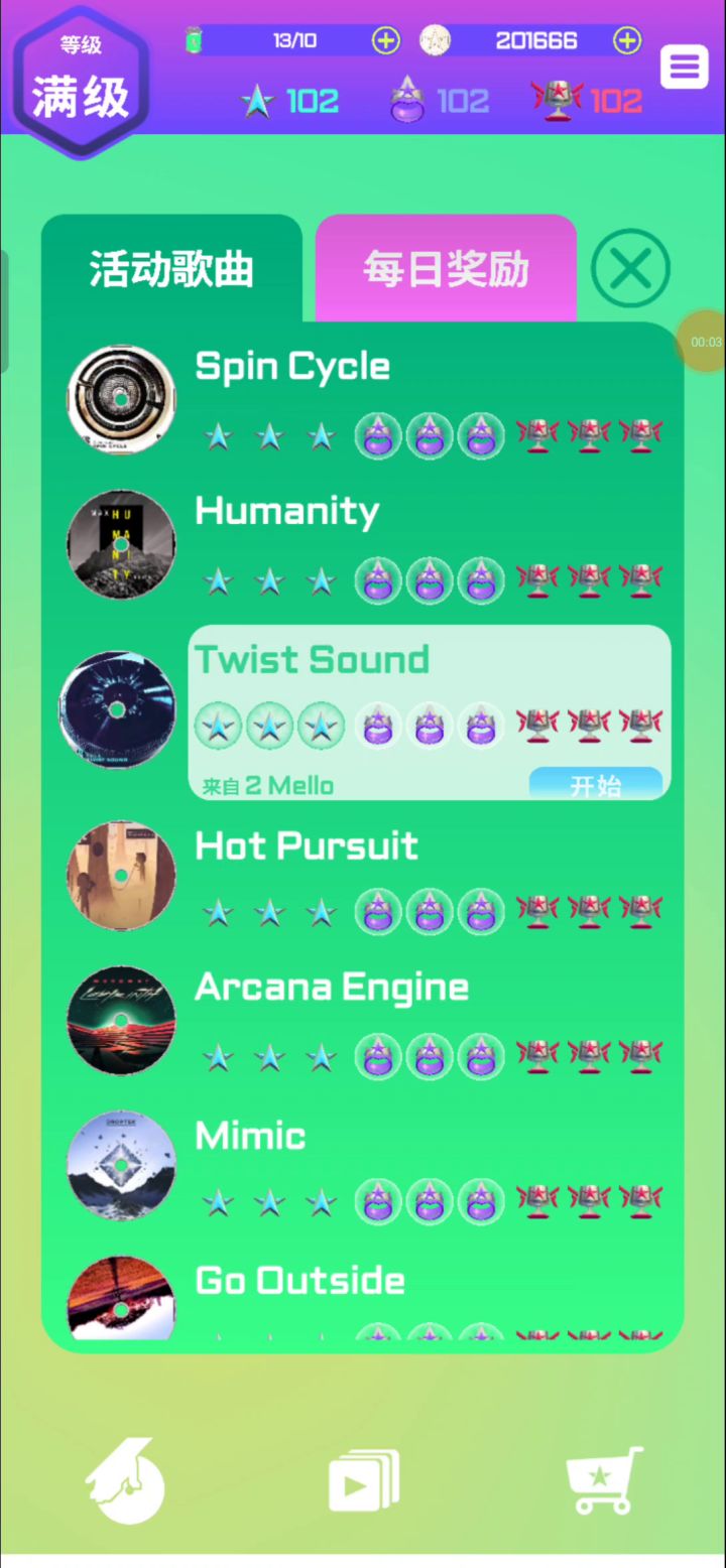 Twist Sound疯狂难度全连击截图