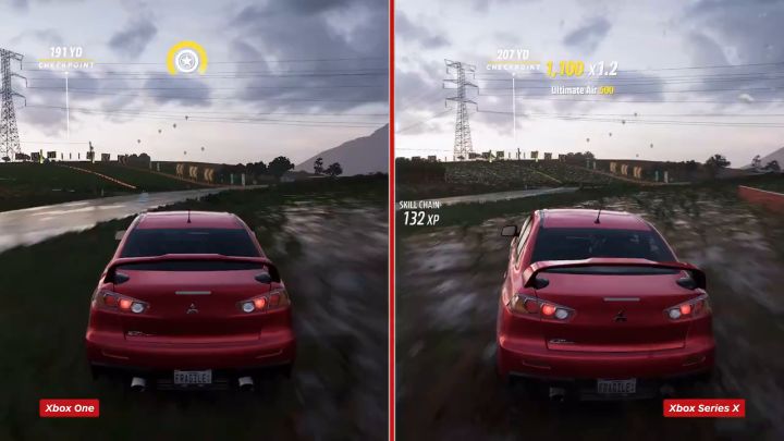 Xbox One和Xbox Series X版《极限竞速:地平线5》画面对比截图