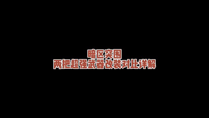 两把超强武器改装对比详解~截图