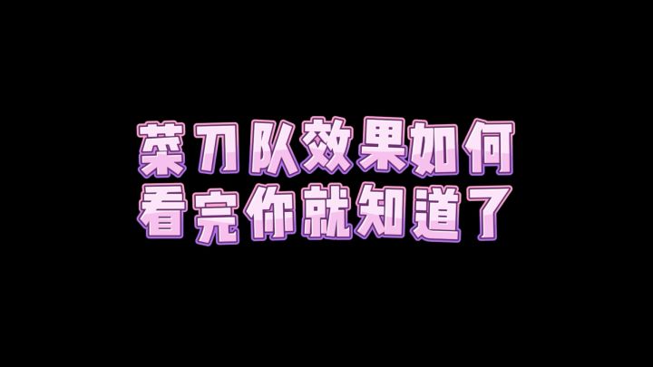 菜刀队效果如何，看完你就知道了截图
