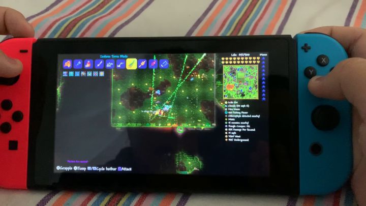 switch泰拉瑞亚，毕业后回来拿泰拉刃打花花截图