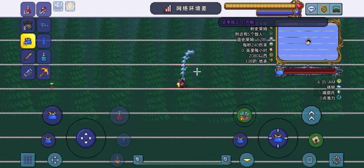 当我拿上全村最好的装备和剑 打史王截图