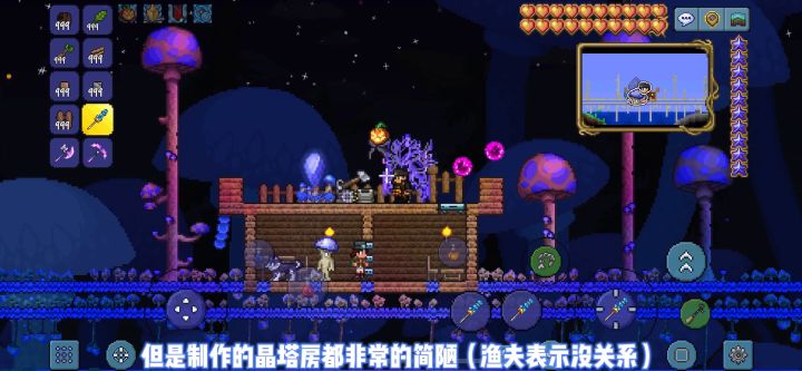 《泰拉瑞亚》建筑入门系列-晶塔房篇-树洞晶塔房截图