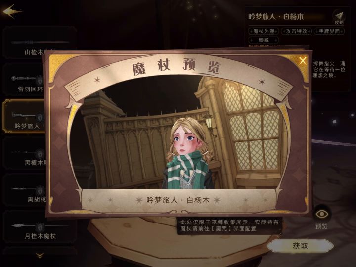 1月份转盘魔杖展示「吟梦诗人·白杨木」截图