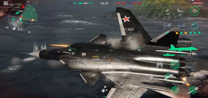 Su-47“金雕”实战演示视频截图