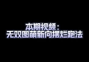 【跑图教学】无双图萌新向摆烂跑法
