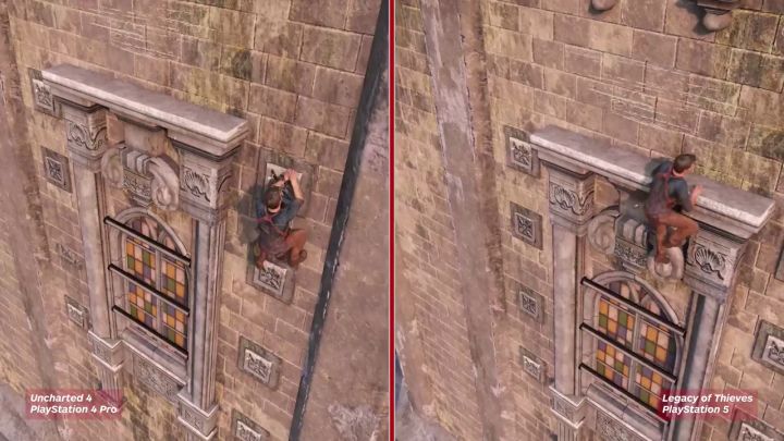 《神秘海域4》PS5版与PS4 Pro版画面对比截图