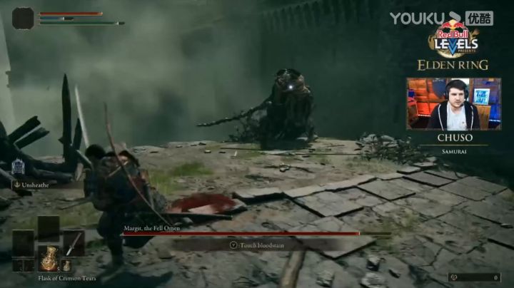 《艾尔登法环》武士挑战噩兆马尔基截图