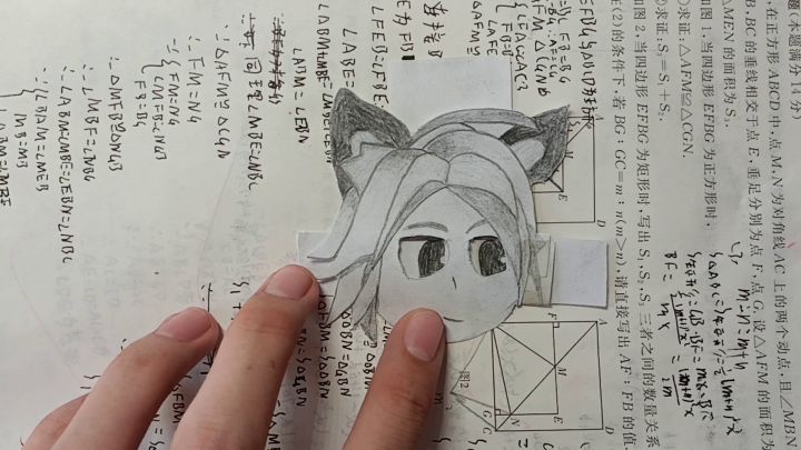 emm，纸片人的头做完了截图