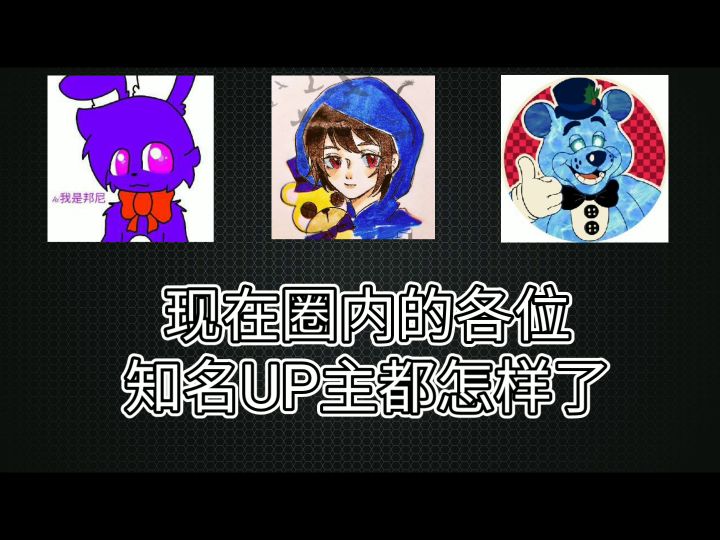 现在圈内的各位知名UP主都怎样了？截图
