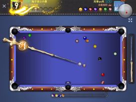 球友的15借11，16打中袋的精确走位。