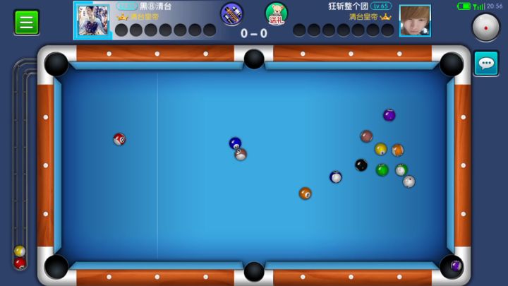 开完球成这样,第一杆也只有这样k球了。截图