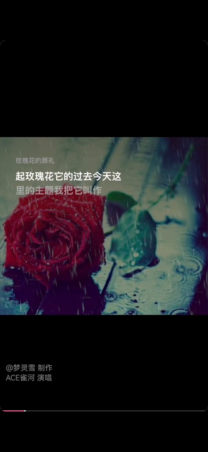 翻唱《玫瑰花的葬礼》截图