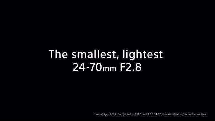 索尼FE 24-70mm F2.8 GM2镜头宣传视频截图