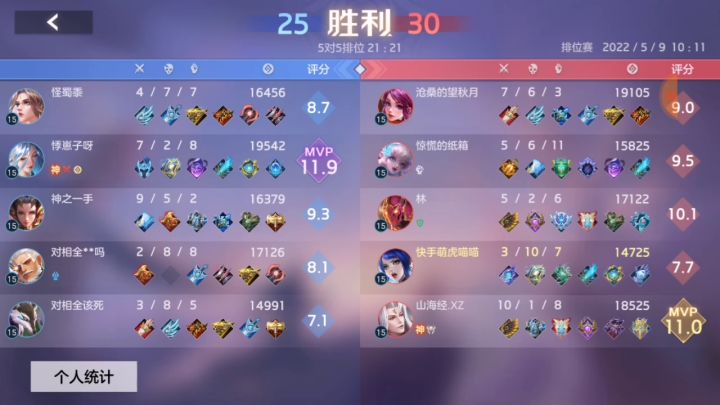 这局他的智障队友截图