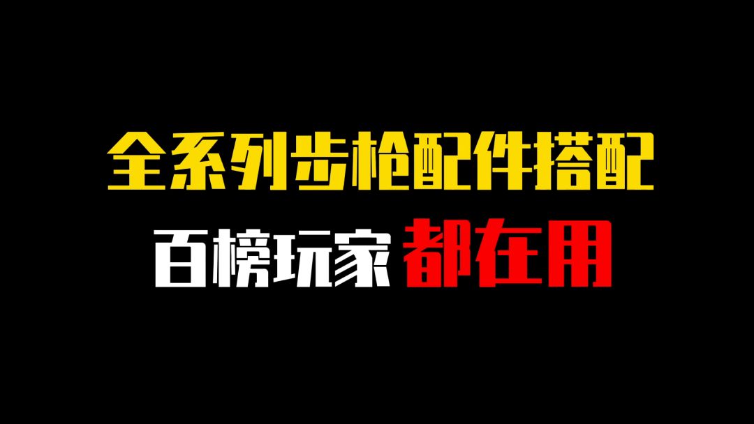 醉拳百榜步枪配件 赛季末冲分必备截图