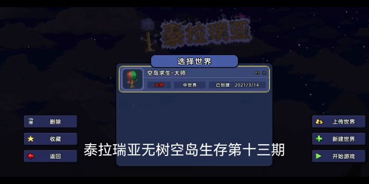泰拉瑞亚无树空岛生存第十三期截图