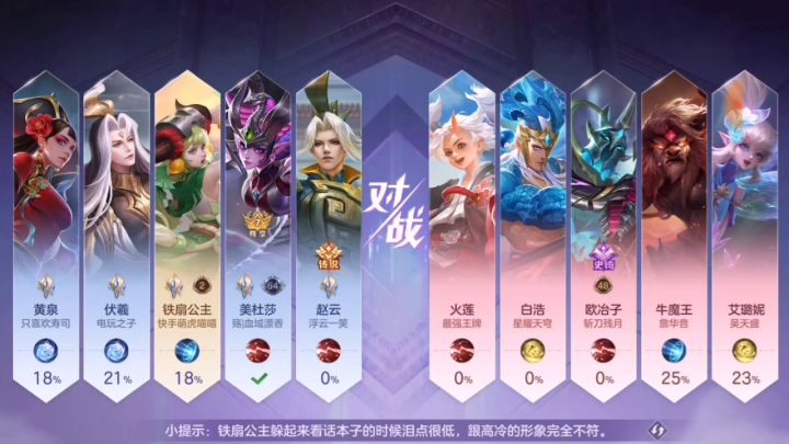 市第二辅助铁扇公主可不怕他们。配合拿下截图