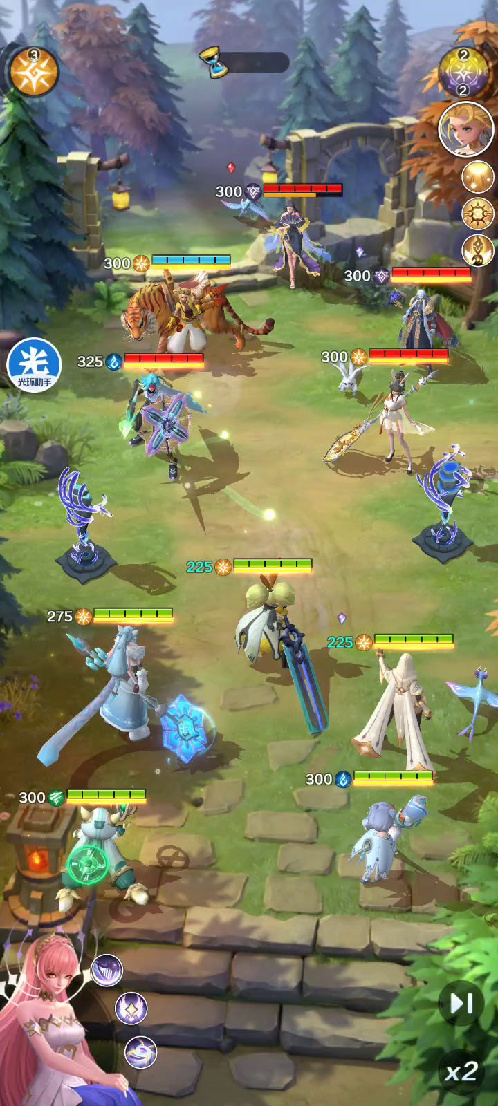 9星新光,对面11星名伶带10星老虎。新区新光并不弱截图
