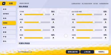 我的四指键位和灵敏度