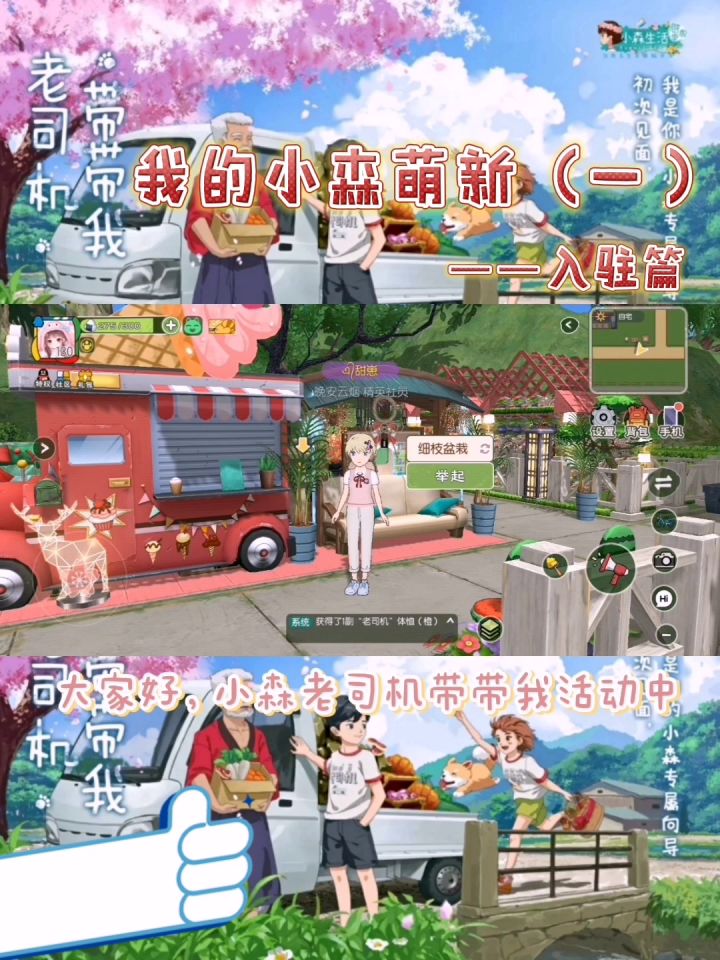 我的小森萌新——入驻篇截图