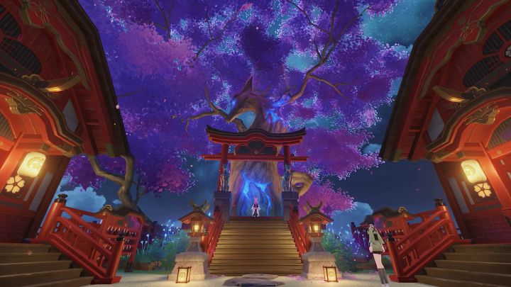【原神风光摄影】神樱树与八重神子截图